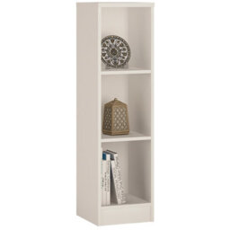 Furniture To Go 4 You Medium Narrow Bookcase In Pearl White - thumbnail 1