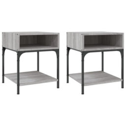 Berkfield Bedside Tables 2 Pcs Grey Sonoma 40X41X50 Cm Engineered Wood - thumbnail 2