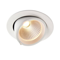 Luminosa Lighting Luminosa Axial Cct 30W Round 30W Recessed Downlight Matt White Paint - thumbnail 1