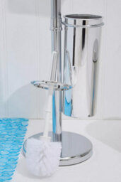 Orsina Chrome Toilet Brush & Roll Holder,freestanding Toilet Roll Holder With Brush,toilet Brush & Roll Stand - thumbnail 4