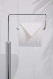 Orsina Chrome Toilet Brush & Roll Holder,freestanding Toilet Roll Holder With Brush,toilet Brush & Roll Stand - thumbnail 5