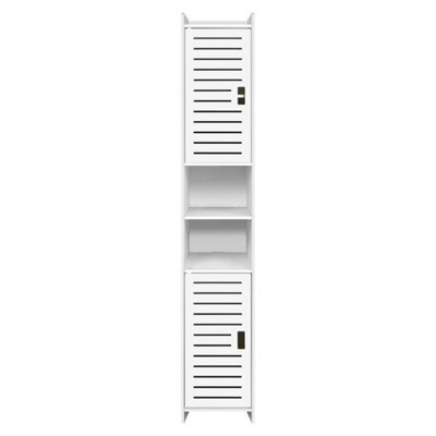 Tall Waterproof Bathroom Storage Cabinet Free Standing Cabinet Organizer Unit - image 1