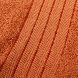 Ohs 10 Pack Of 100% Cotton Bath Sheet, 90 X 150Cm - Burnt Orange - thumbnail 2