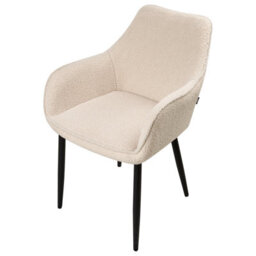 Beliani Set Of 2 Dining Chairs Alden Boucle Light Beige - thumbnail 8