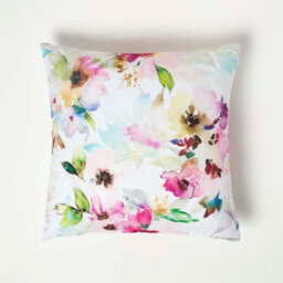 Homescapes Luxury Outdoor Filled Cushions 2 Set, Waterproof, Soft-Touch, Multicolour Flower, For Garden And Indoors, 45 X 45 Cm - thumbnail 4