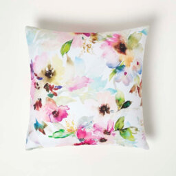 Homescapes Luxury Outdoor Filled Cushions 2 Set, Waterproof, Soft-Touch, Multicolour Flower, For Garden And Indoors, 45 X 45 Cm - thumbnail 2