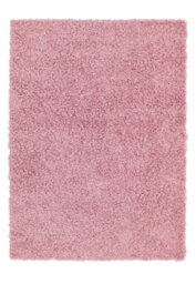 Melrose Venus Shaggy Blush Pink High Pile Medium Area Rug 120/170Cm - thumbnail 2