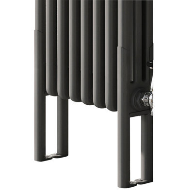 Plum&clay Braxton Pair Of Grey Quadruple Column Radiator Feet - image 1