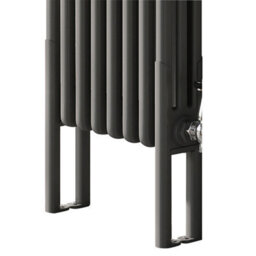 Plum&clay Braxton Pair Of Grey Quadruple Column Radiator Feet