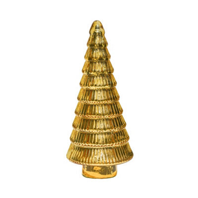 Ivyline Juniper Gold Glass Tree  H31Cm D14Cm - image 1