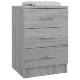 Berkfield Bedside Cabinets 2 Pcs Grey Sonoma 38X35X56 Cm Engineered Wood - thumbnail 4