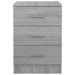 Berkfield Bedside Cabinets 2 Pcs Grey Sonoma 38X35X56 Cm Engineered Wood - thumbnail 5