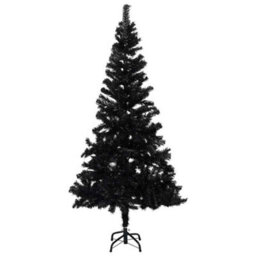 Walplus Artificial Pre-Lit Christmas Tree With Ball Set Black 150 Cm Pvc - thumbnail 2
