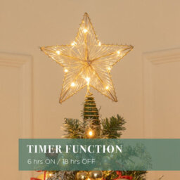 The Christmas Workshop Gold Star Shaped Christmas Tree Topper - thumbnail 5