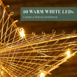 The Christmas Workshop Gold Star Shaped Christmas Tree Topper - thumbnail 3
