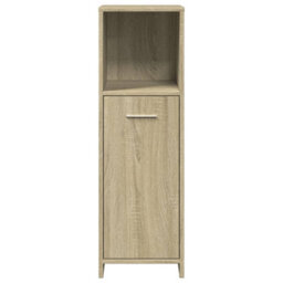 Walplus Bathroom Cabinet Sonoma Oak 30X30X95 Cm Engineered Wood - thumbnail 4