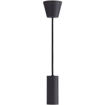 Sylvania Sylpendant Decorative Metal Pendant Light Black E27 Lampholder Ceiling Light - image 1