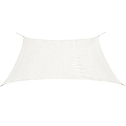 Berkfield Sunshade Sail Hdpe Square 3.6X3.6 M White - thumbnail 1