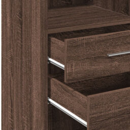 Berkfield Highboard Brown Oak 50X42.5X124 Cm Engineered Wood - thumbnail 8