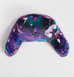OHS Gaming Cushion Bed Pillow Reading Gamer Support Arms Lumbar Chair, Purple - thumbnail 6