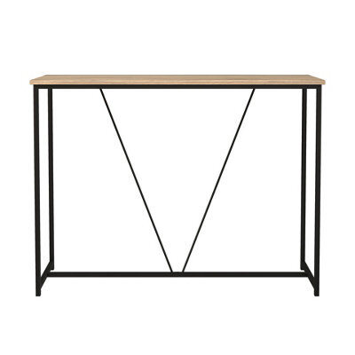 Urbn-Living Urbnliving 100Cm Width Oak Wooden Console Table Living Room Slim Display Shelf Hallway Entryway Furniture - image 1