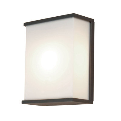 Stylish Outdoor Ip54 Twin Wall Light In Dark Grey With Led E27 Bulbs