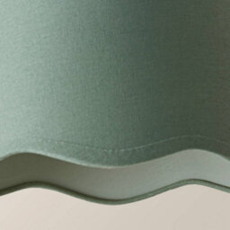 Valuelights Mabel Small Sage Scallop Edge Linen Lamp Shade And Bulb (D)25Cm - thumbnail 6