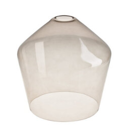 Industville Knurled Glass Schoolhouse Pendant - 10 Inch, Mocha Glass, Bronze Pendant Holder - thumbnail 3