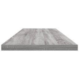 Berkfield Wall Shelves 4 Pcs Grey Sonoma 100X20X1.5 Cm Engineered Wood - thumbnail 5