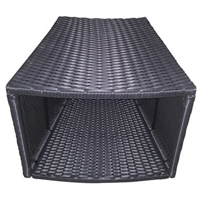 Canadian Spa Company Rattan Effect Brown Round Side Table