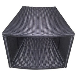 Canadian Spa Company Rattan Effect Brown Round Side Table