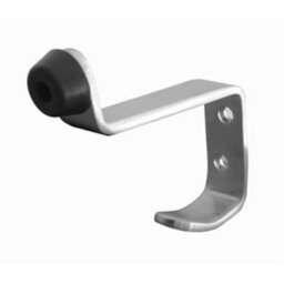 Loops Premium Satin Stainless Steel Hat And Coat Hook With 75mm Projection - Wall Mounted Clothing Hook