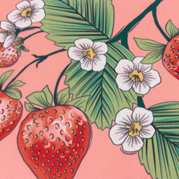 Furn. Anemone Strawberries Printed Multicolour Outdoor Cushion Cover - thumbnail 4