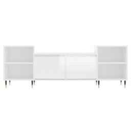Walplus Tv Cabinet High Gloss White 160X35X55 Cm Engineered Wood - thumbnail 5