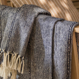 Yard Hedon Woven Indoor/outdoor Throw, Navy Blue, 130 X 180Cm - thumbnail 2