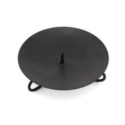 Traditional Round Black Metal Pillar Candle Holder Sets With Spikes Pack Of 4 - thumbnail 5