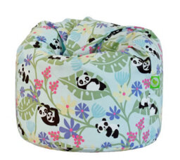 Bean Lazy Cotton Light Blue Panda Bean Bag Child Size - thumbnail 2