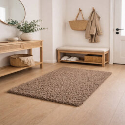 Uetian Mocha Shaggy Rug (60 X 110)Cm Thick 5Cm Pile Soft Rug Doorway Bedside Home Office Small Area Carpet - thumbnail 5