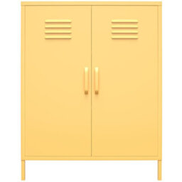 Novogratz Dorel Home Cache Metal Locker Cabinet With 2 Doors Yellow - thumbnail 8