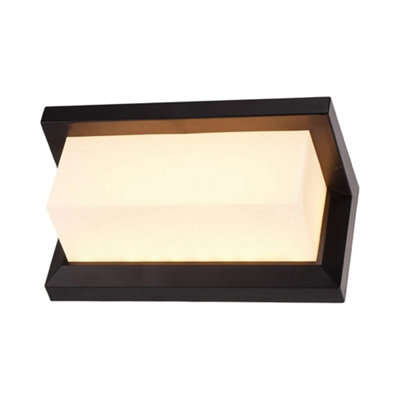 Komore Rectangular Ip65 Led Wall Light 12W Warm White ,indoor Outdoor Porch Garden Corridor Wall Lamp - image 1