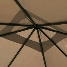 Walplus Gazebo With Post Covers 3X3X2.6 M Taupe 160 G/ma - thumbnail 3