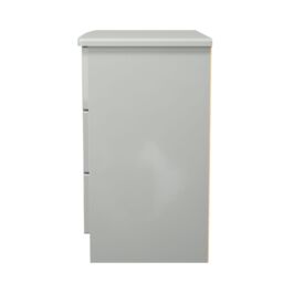 Rovigo Ready Assembled Gloss Dusk Grey 3 Drawer Chest (H)692mm (W)765mm (D)415mm - thumbnail 6