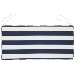 Beliani Garden Bench With Cushion Vivara 160 Cm Certified Acacia Wood Navy Blue - thumbnail 7