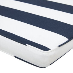 Beliani Garden Bench With Cushion Vivara 160 Cm Certified Acacia Wood Navy Blue - thumbnail 8