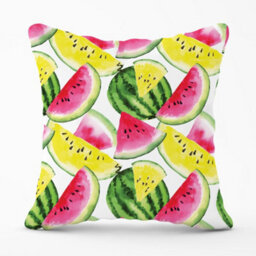 Warren Reed Designer Colourful Melon Pattern Cushions 60Cm X 60Cm - thumbnail 1