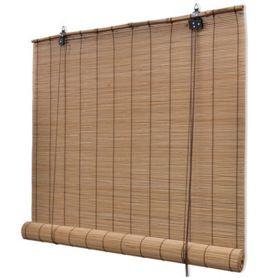 Berkfield Eco-Friendly Roller Blind Bamboo 150X160 Cm Brown - image 1