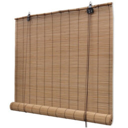 Berkfield Eco-Friendly Roller Blind Bamboo 150X160 Cm Brown - thumbnail 1