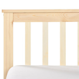 Beliani Bed Pine Wood Olendon 160 X 200 Cm (Eu King Size) Light Brown - thumbnail 9