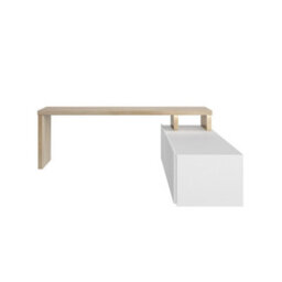 Diagone Oak White Television Stand - thumbnail 3