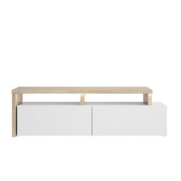 Diagone Oak White Television Stand - thumbnail 1